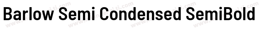 Barlow Semi Condensed SemiBold Ita字体转换